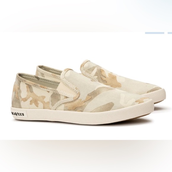 ⭐️⭐️ SeaVees Baja Slip On: Saltwash Cream Camo NWT 6 - Picture 2 of 8